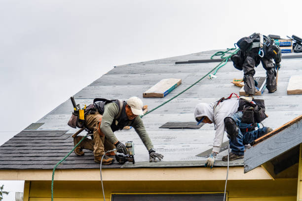 Professional Roofing technician working in Stockbridge, WI